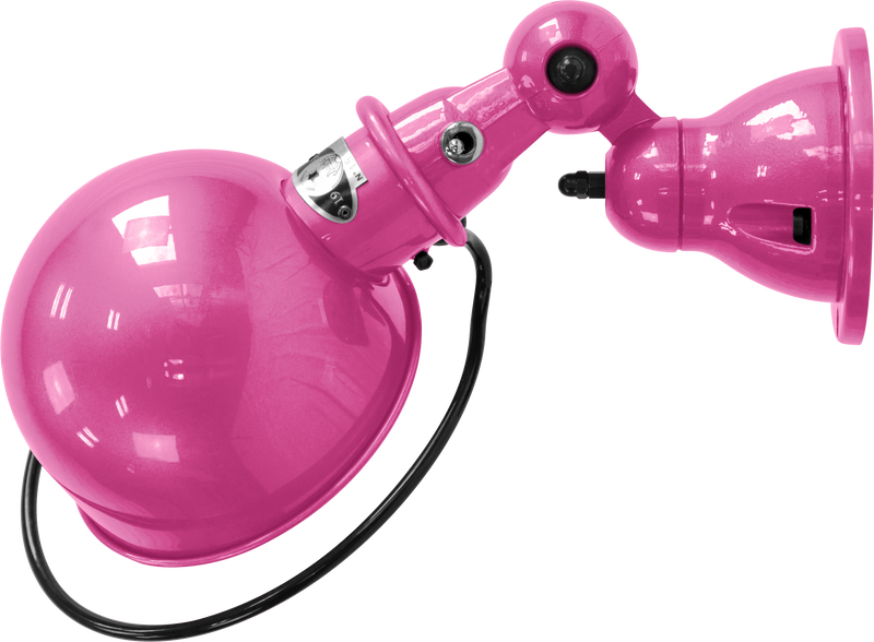 Loft Wall Sconce - D1000X - Glossy Finish - Jielde - Wall Sconces - No Switch - Fuschia - RAL4008 - HORNE
