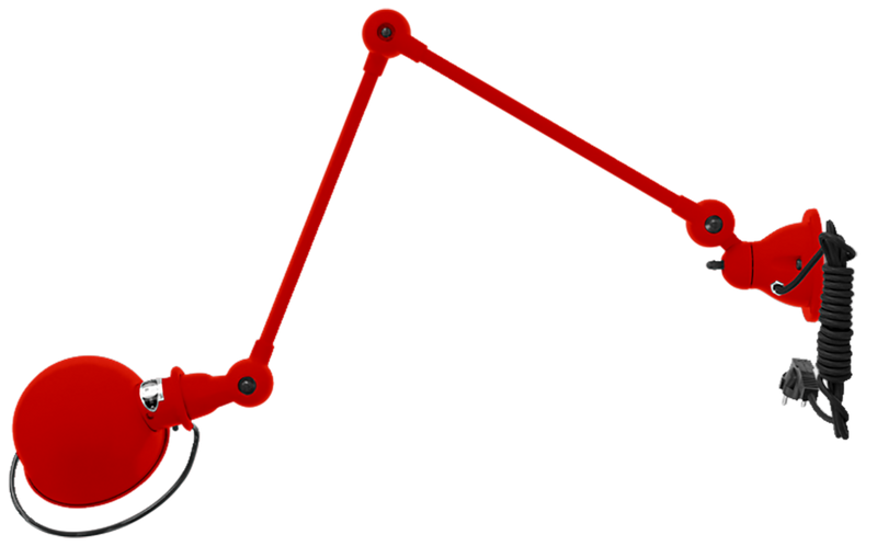 Loft Table/Wall Light - D4401R - Matte Finish - Jielde - Table + Task - No Switch - Orange - RAL2004 - HORNE