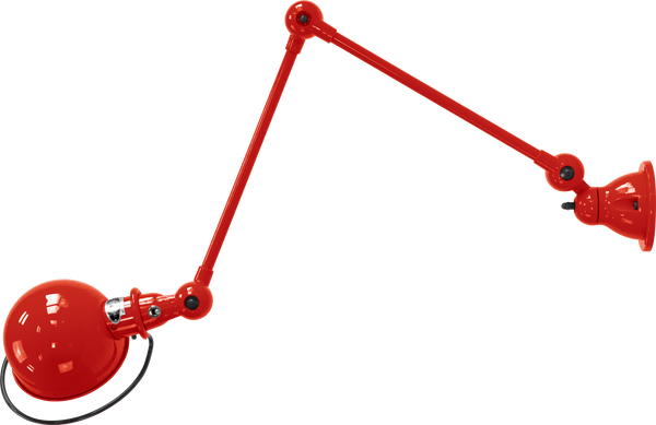 Loft Table/Wall Light - D4401R - Glossy Finish - Jielde - Table + Task - No Switch - Red - RAL3020 - HORNE