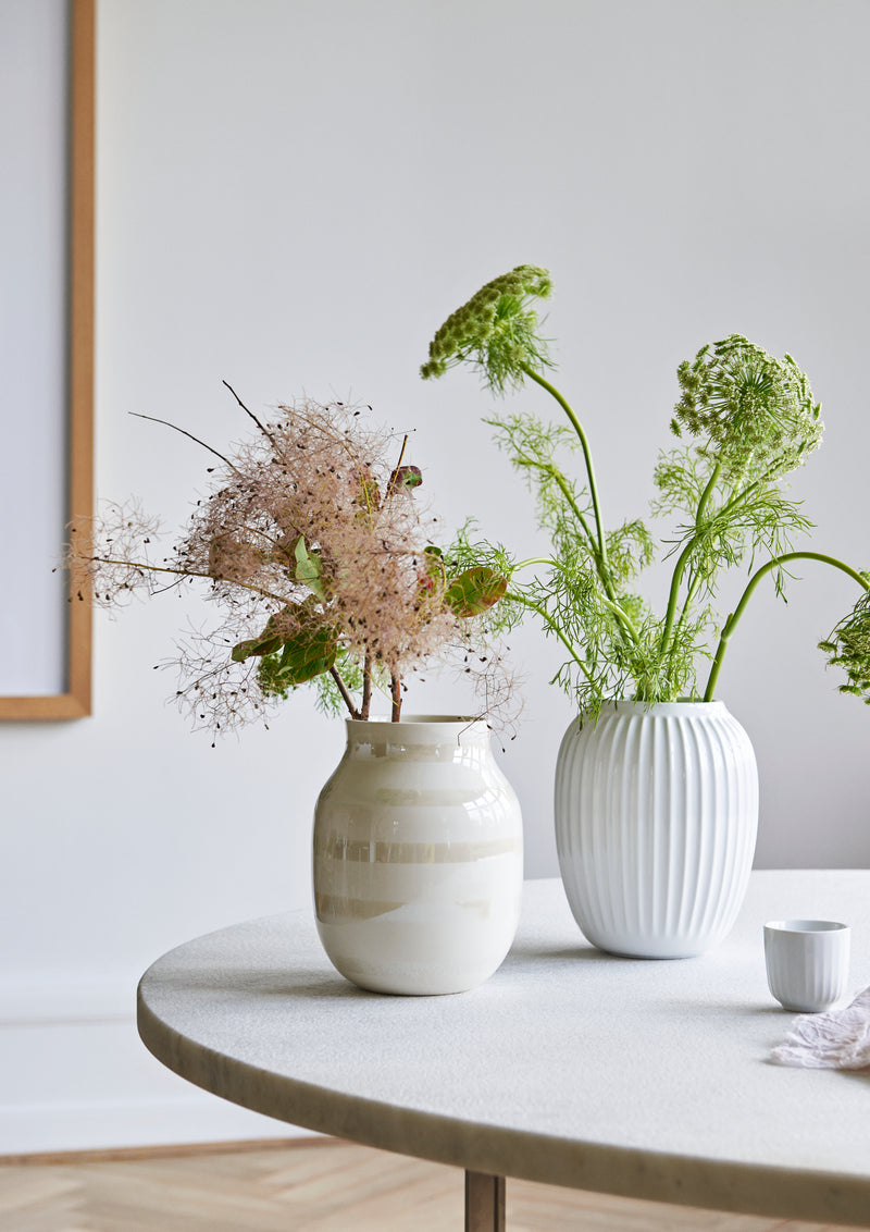 Omaggio Vase - Mother of Pearl - Kähler - Vases - 7.5