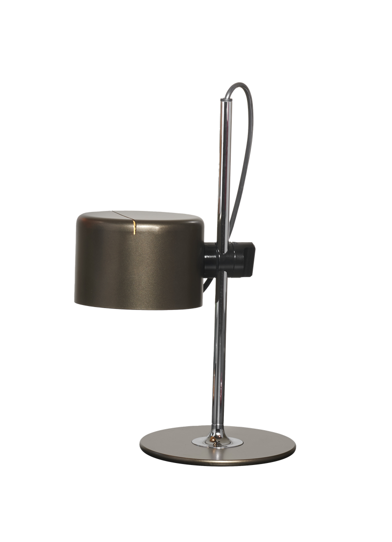 Mini Coupé Table Lamp - Oluce - Table + Task - Anodic Bronze - HORNE