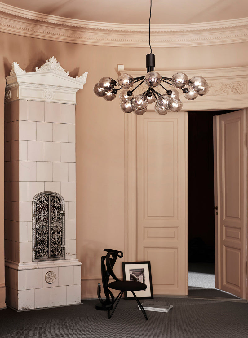 Apiales 18 Pendant - Nuura - Pendants - Brushed Brass/Opal White - HORNE