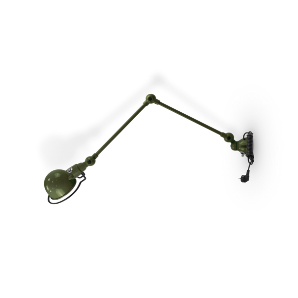 Signal 2 - Arm Wall Sconce - SI331CS - Plug & Cord - Jielde - Wall Sconces - Glossy - Olive Green - RAL6003 - HORNE