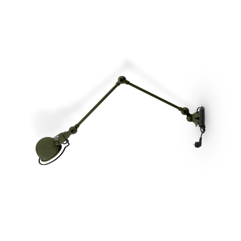 Signal 2 - Arm Wall Sconce - SI331CS - Plug & Cord - Jielde - Wall Sconces - Glossy - Apple Green - RAL6018 - HORNE