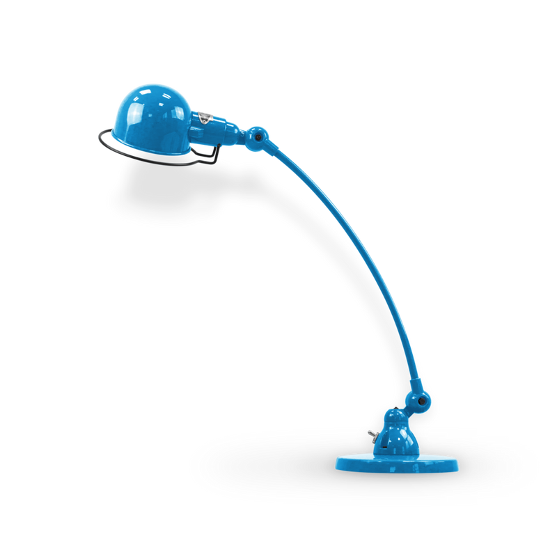 Signal Curved Arm Desk Lamp - SIC400 - Jielde - Table + Task - Matte - Blue - RAL5012 - HORNE