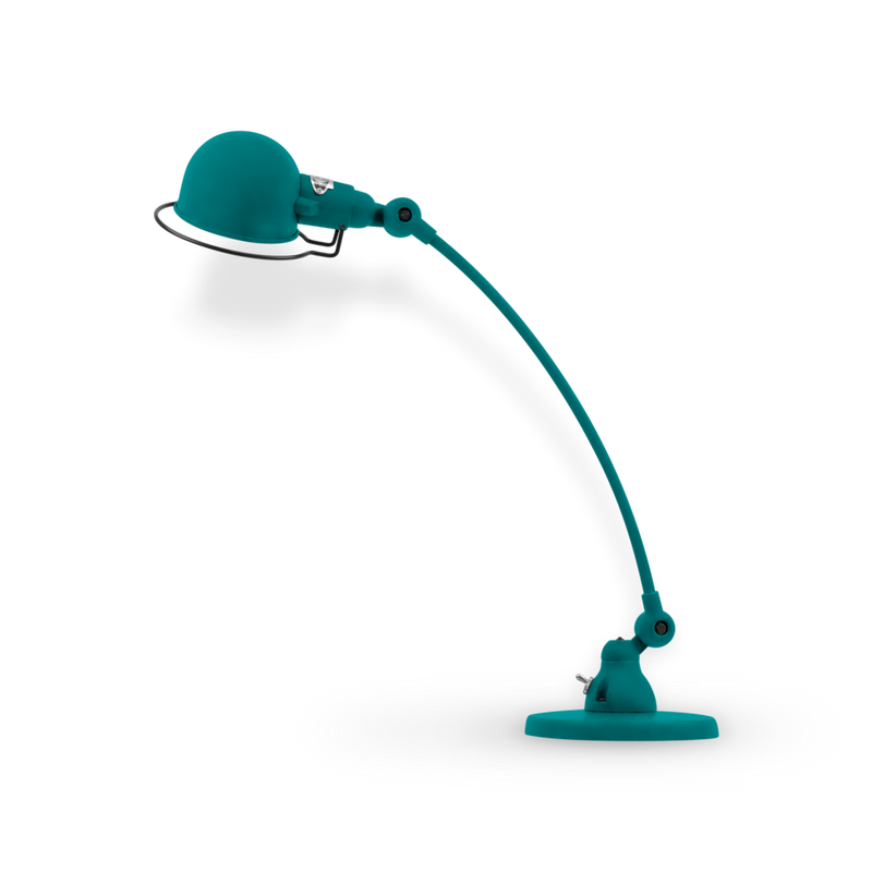 Signal Curved Arm Desk Lamp - SIC400 - Jielde - Table + Task - Matte - Blue - RAL5012 - HORNE