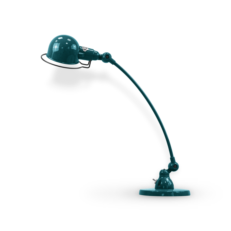 Signal Curved Arm Desk Lamp - SIC400 - Jielde - Table + Task - Matte - Blue - RAL5012 - HORNE