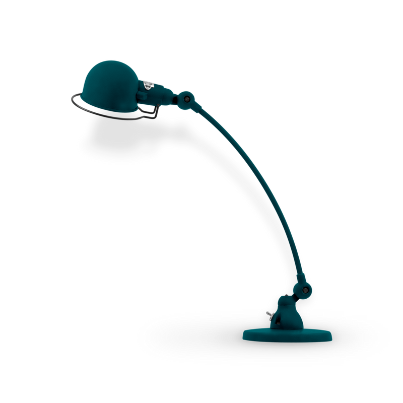 Signal Curved Arm Desk Lamp - SIC400 - Jielde - Table + Task - Matte - Blue - RAL5012 - HORNE