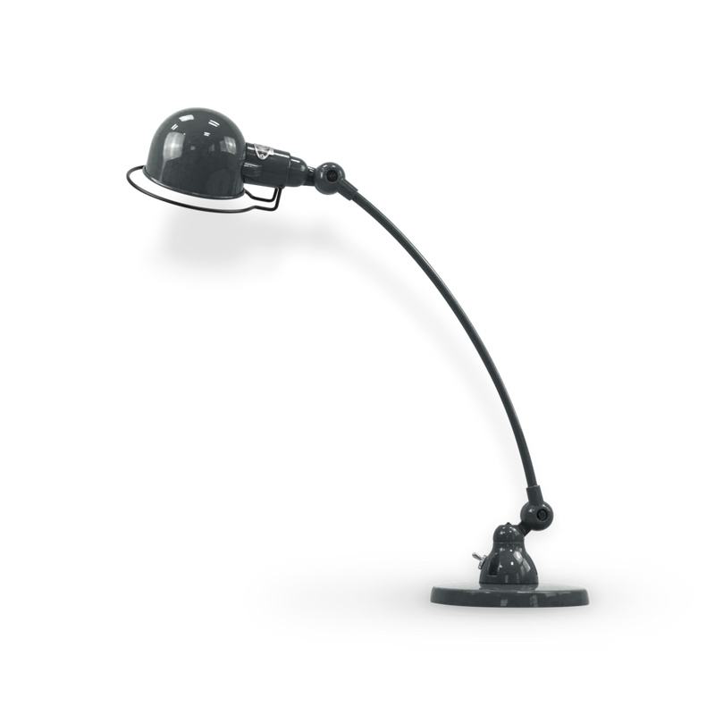 Signal Curved Arm Desk Lamp - SIC400 - Jielde - Table + Task - Matte - Blue - RAL5012 - HORNE