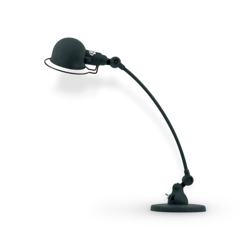 Signal Curved Arm Desk Lamp - SIC400 - Jielde - Table + Task - Matte - Blue - RAL5012 - HORNE