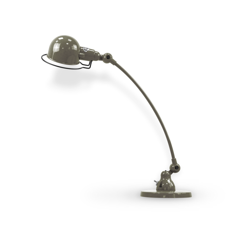 Signal Curved Arm Desk Lamp - SIC400 - Jielde - Table + Task - Matte - Blue - RAL5012 - HORNE