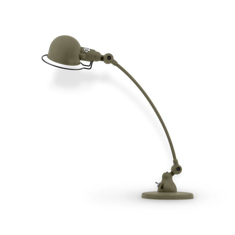 Signal Curved Arm Desk Lamp - SIC400 - Jielde - Table + Task - Matte - Blue - RAL5012 - HORNE