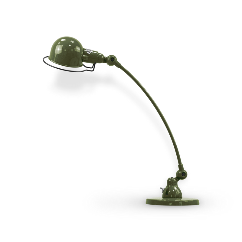 Signal Curved Arm Desk Lamp - SIC400 - Jielde - Table + Task - Matte - Blue - RAL5012 - HORNE