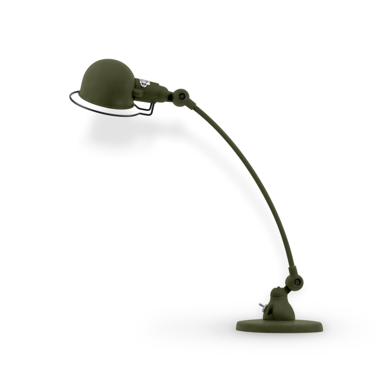 Signal Curved Arm Desk Lamp - SIC400 - Jielde - Table + Task - Matte - Blue - RAL5012 - HORNE