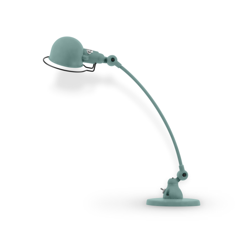 Signal Curved Arm Desk Lamp - SIC400 - Jielde - Table + Task - Matte - Blue - RAL5012 - HORNE
