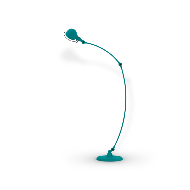 Signal Curved Arm Floor Lamp - SIC843 - Jielde - Floor Lamps - Glossy - Fuschia - RAL4008 - HORNE