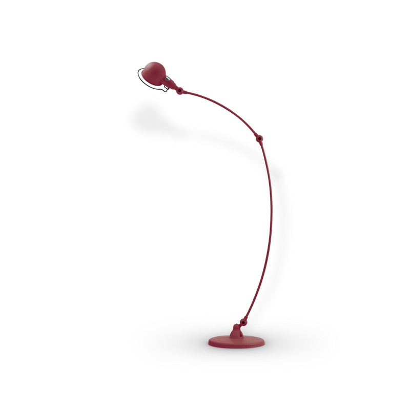 Signal Curved Arm Floor Lamp - SIC843 - Jielde - Floor Lamps - Glossy - Fuschia - RAL4008 - HORNE