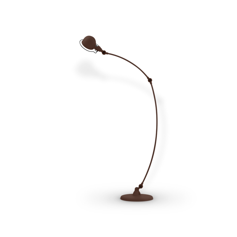 Signal Curved Arm Floor Lamp - SIC843 - Jielde - Floor Lamps - Glossy - Fuschia - RAL4008 - HORNE