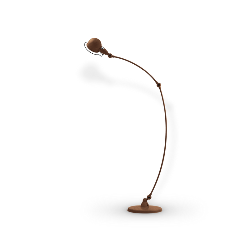 Signal Curved Arm Floor Lamp - SIC843 - Jielde - Floor Lamps - Glossy - Fuschia - RAL4008 - HORNE