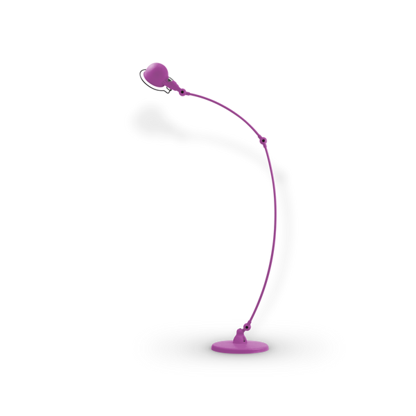Signal Curved Arm Floor Lamp - SIC843 - Jielde - Floor Lamps - Glossy - Fuschia - RAL4008 - HORNE