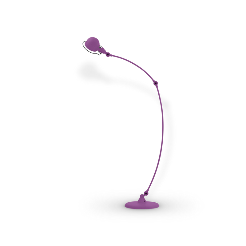 Signal Curved Arm Floor Lamp - SIC843 - Jielde - Floor Lamps - Glossy - Fuschia - RAL4008 - HORNE