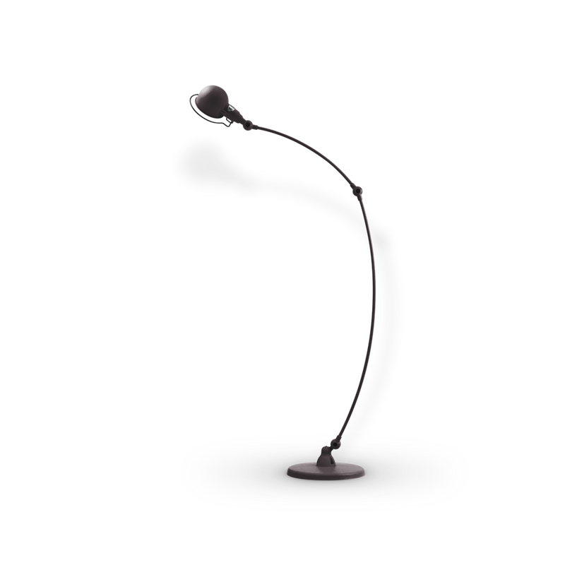 Signal Curved Arm Floor Lamp - SIC843 - Jielde - Floor Lamps - Glossy - Fuschia - RAL4008 - HORNE