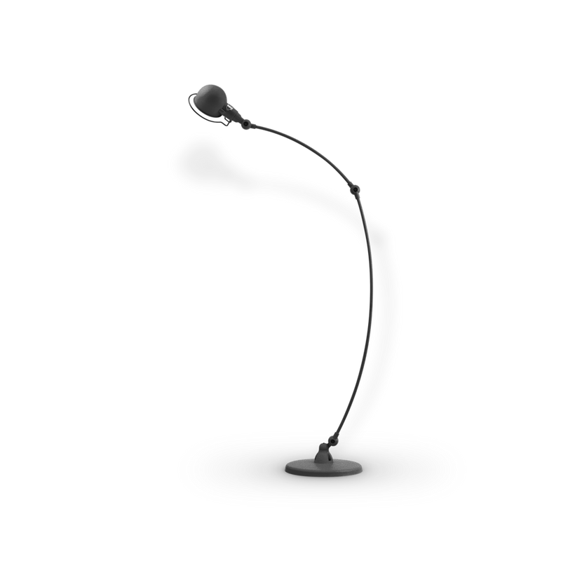 Signal Curved Arm Floor Lamp - SIC843 - Jielde - Floor Lamps - Glossy - Fuschia - RAL4008 - HORNE