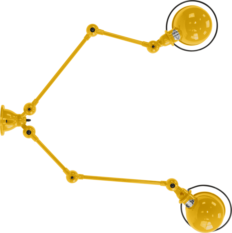 Loft Double - Arm Ceiling Light - SKY4224 - Jielde - Ceiling Lights - Glossy - Burgundy - RAL3005 - HORNE