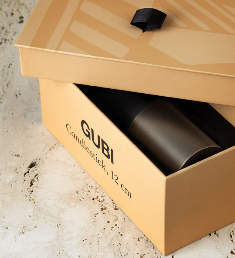 Gubi Antique Brass Candlestick by Space Copenhagen 