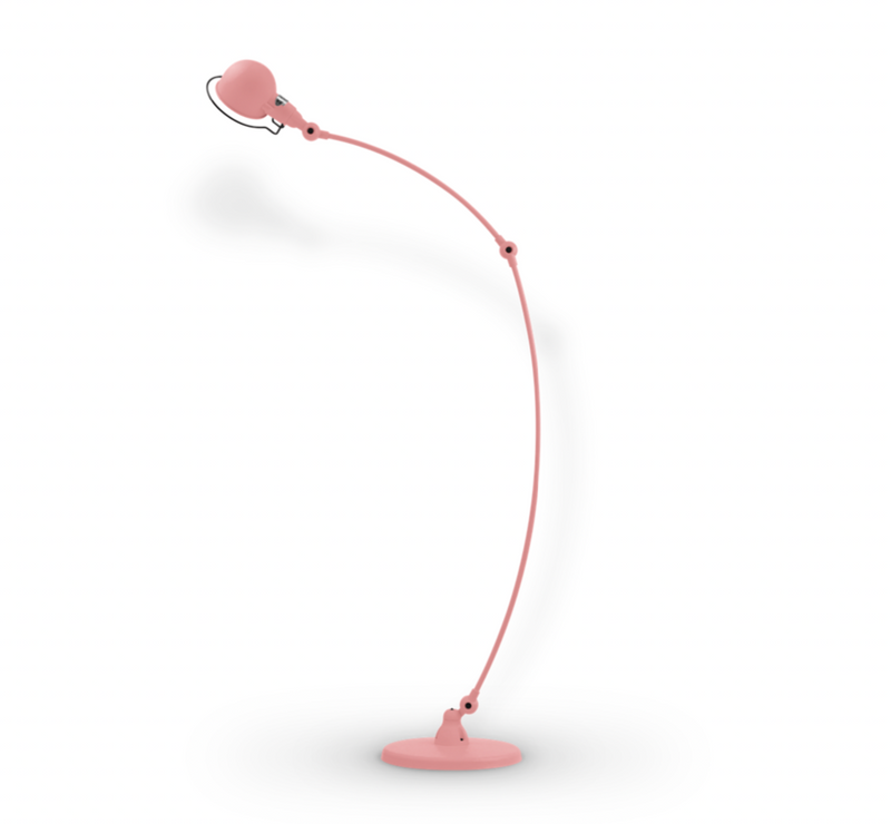 Signal Curved Arm Floor Lamp - SIC843 - Jielde - Floor Lamps - Glossy - Fuschia - RAL4008 - HORNE