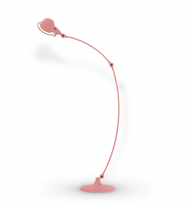 Signal Curved Arm Floor Lamp - SIC843 - Jielde - Floor Lamps - Glossy - Fuschia - RAL4008 - HORNE