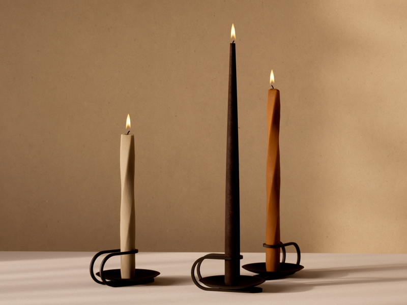 Clip Table Candle Holder - Audo Copenhagen - Candle Holders - Standard - Brass - HORNE