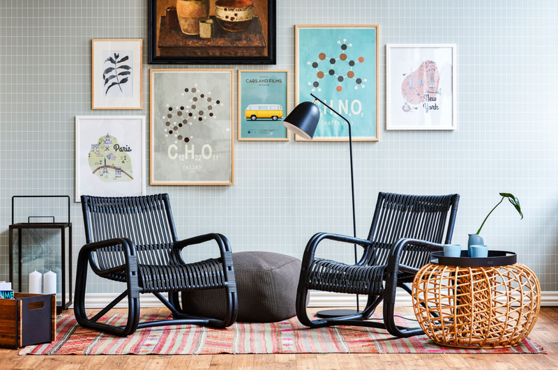 Nest Coffee Table/Footstool - Cane Line - Stools + Benches + Ottomans - Small - No Top - HORNE