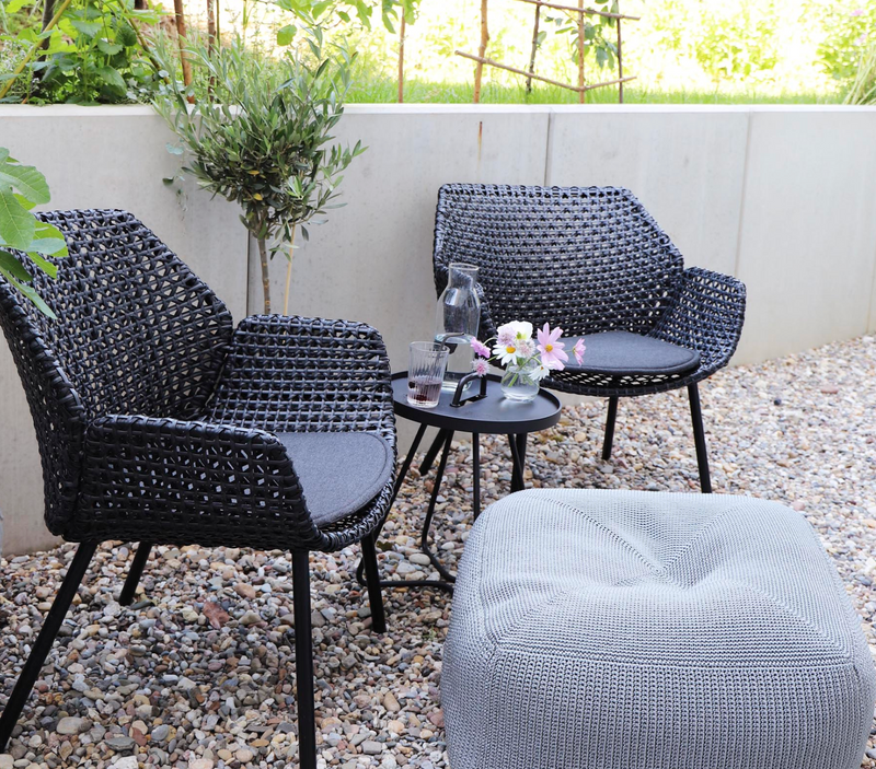 Vibe Lounge Chair - Cane Line - Outdoor Furniture - Black / Graphite - No Cushion - HORNE