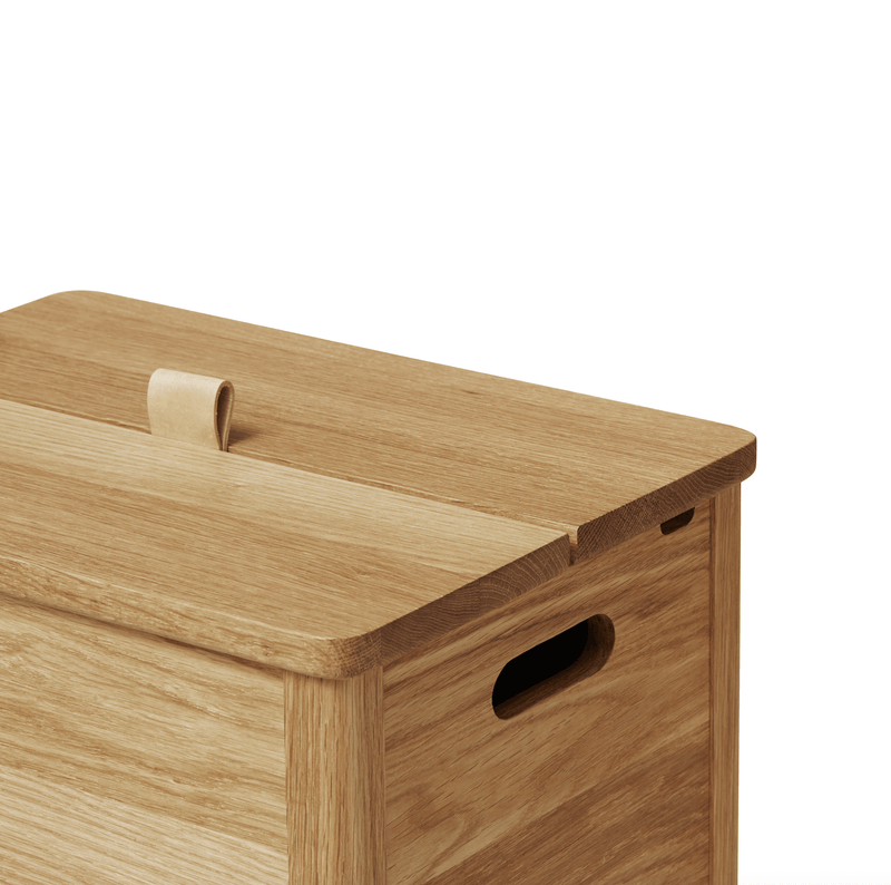 A Line Laundry Box - Form + Refine - Storage + Organization - Natural Oiled Oak - HORNE