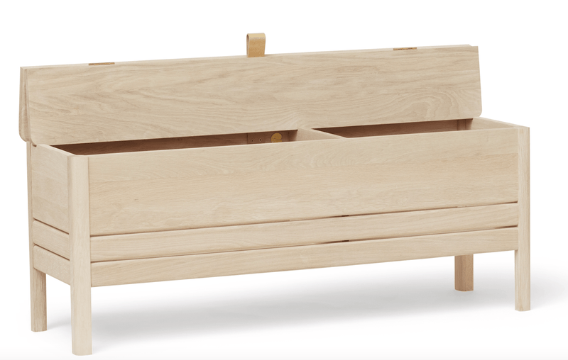 A Line Storagebench 111 - Form + Refine - Stools + Benches + Ottomans - Natural Oiled Oak - HORNE