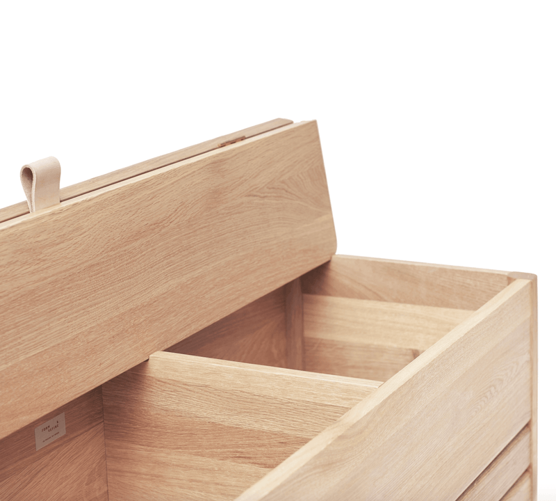 A Line Storagebench 111 - Form + Refine - Stools + Benches + Ottomans - Natural Oiled Oak - HORNE