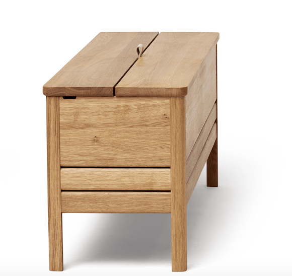 A Line Storagebench 111 - Form + Refine - Stools + Benches + Ottomans - Natural Oiled Oak - HORNE
