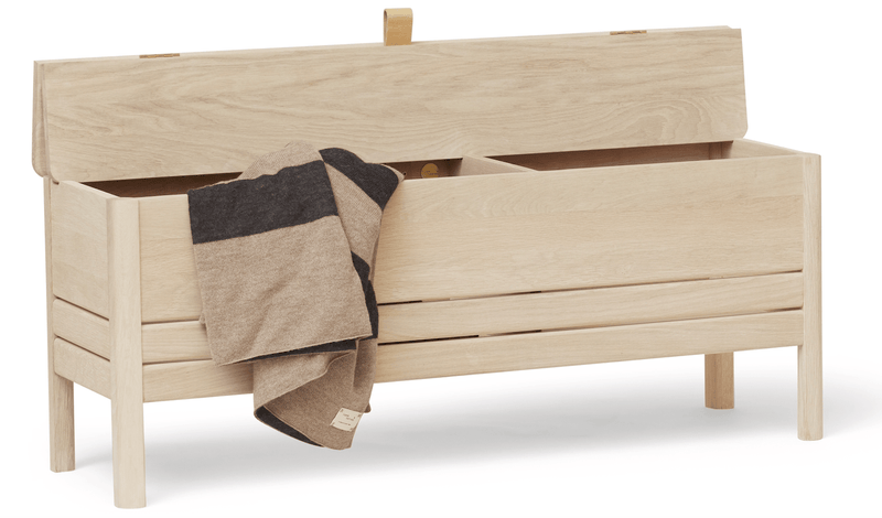 A Line Storagebench 111 - Form + Refine - Stools + Benches + Ottomans - Natural Oiled Oak - HORNE