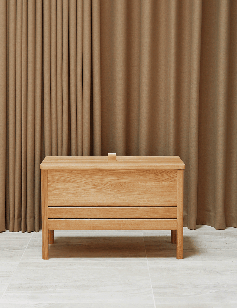 A Line Storagebench 68 - Form + Refine - Stools + Benches + Ottomans - Natural Oiled Oak - HORNE