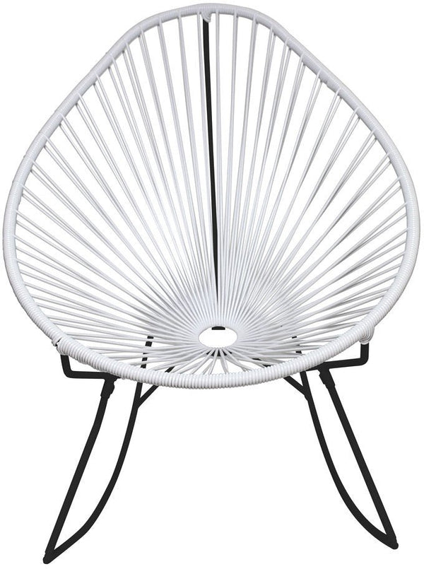Acapulco Rocker - Black Base - Set of 2 - Innit Designs - Chairs - White - HORNE