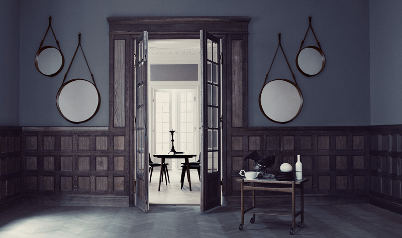 Adnet Mirror 58 - Gubi - Mirrors - Black - HORNE