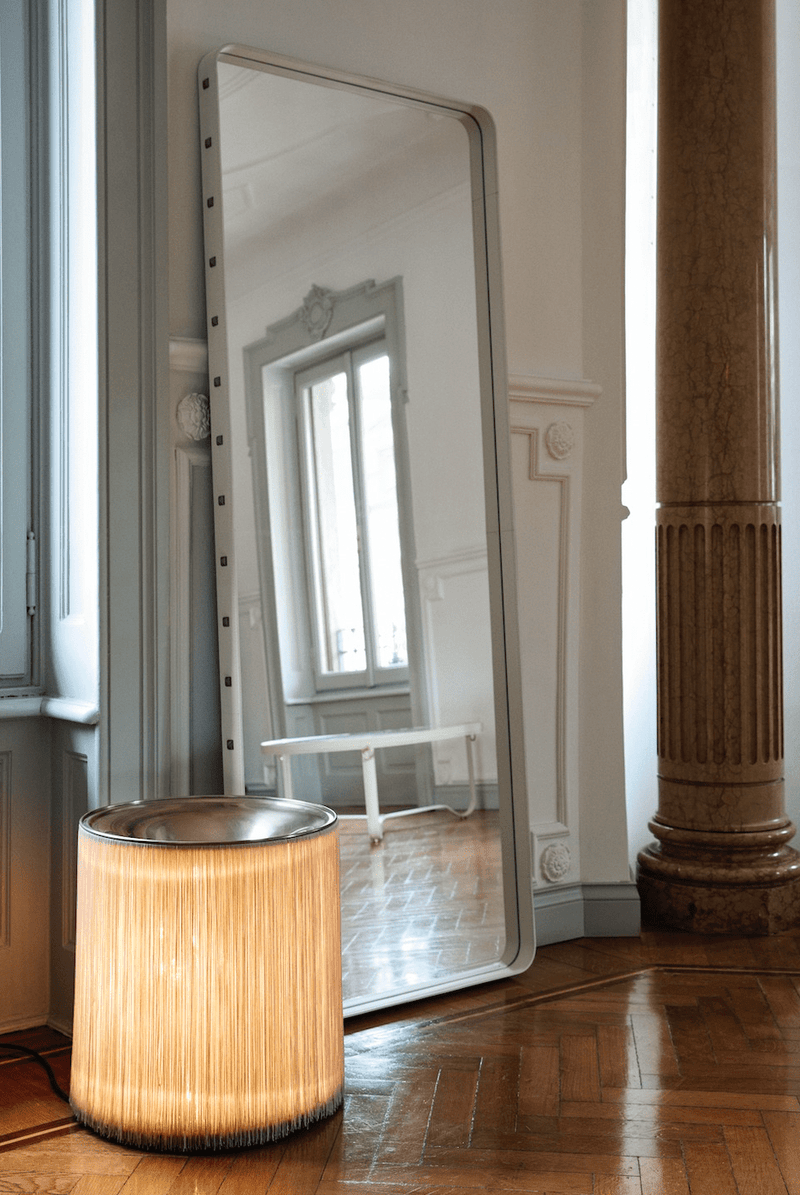 Adnet Rectangular Mirror 70 x 180 - Cream - Gubi - Mirrors - HORNE