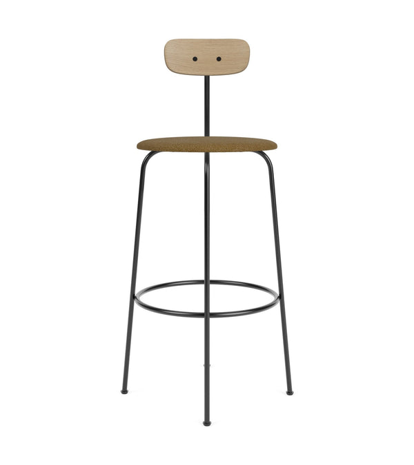 Afteroom Bar Chair - Audo Copenhagen - Chairs - Natural Oak/ Audo Boucle - Gold 06 - HORNE