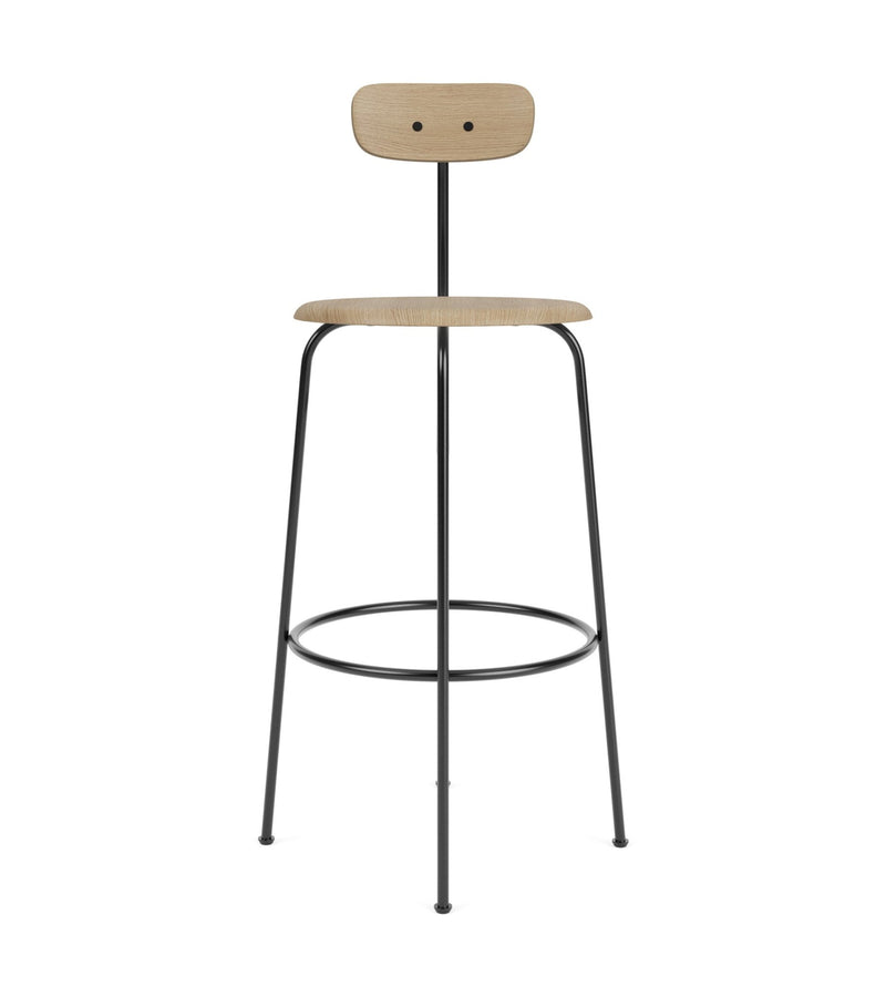 Afteroom Bar Chair - Audo Copenhagen - Chairs - Natural Oak/ Audo Boucle - Gold 06 - HORNE