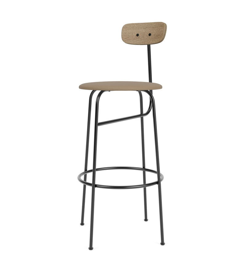 Afteroom Bar Chair - Audo Copenhagen - Chairs - Natural Oak/ Audo Boucle - Gold 06 - HORNE