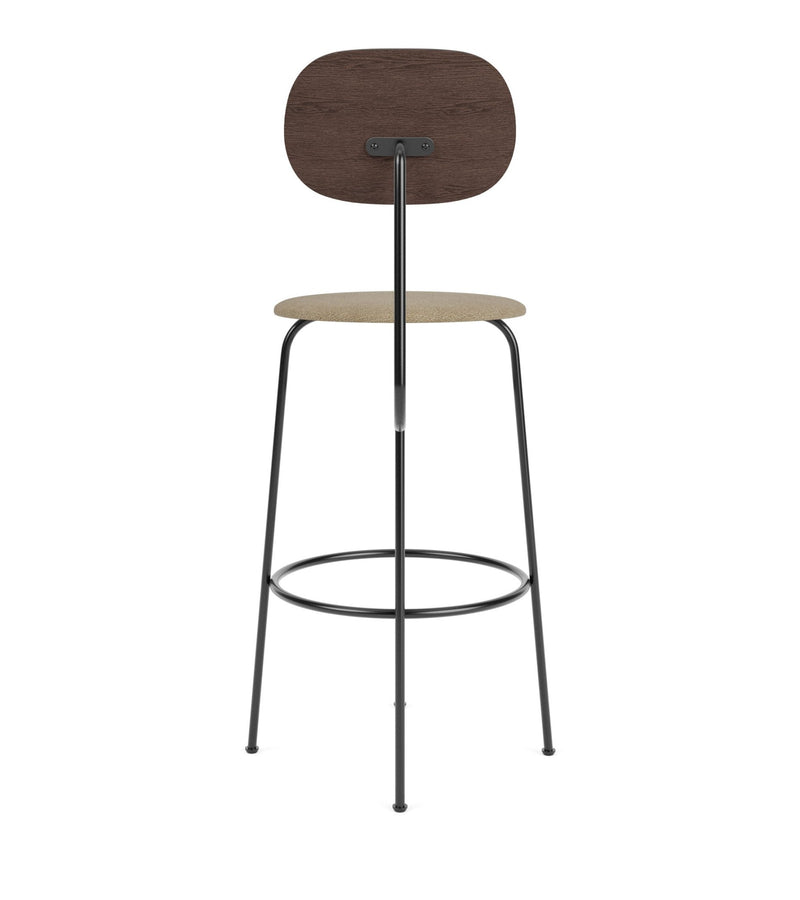 Afteroom Bar Chair Plus - Upholstered Seat - Audo Copenhagen - Chairs - Natural Oak/ Audo Boucle - Gold 06 - HORNE
