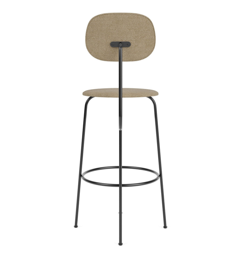 Afteroom Bar Chair Plus - Upholstered Seat & Back - Audo Copenhagen - Chairs - Sierra Leather - Stone 1611 - HORNE