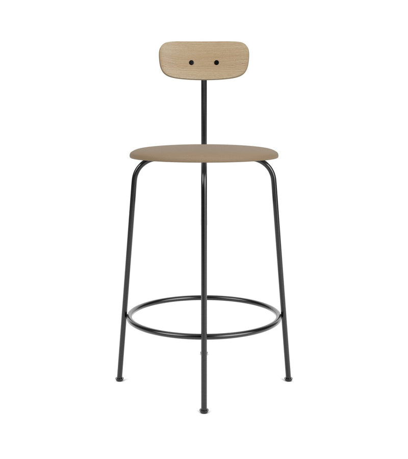 Afteroom Counter Chair - Audo Copenhagen - Chairs - Natural Oak/ Audo Boucle - Gold 06 - HORNE