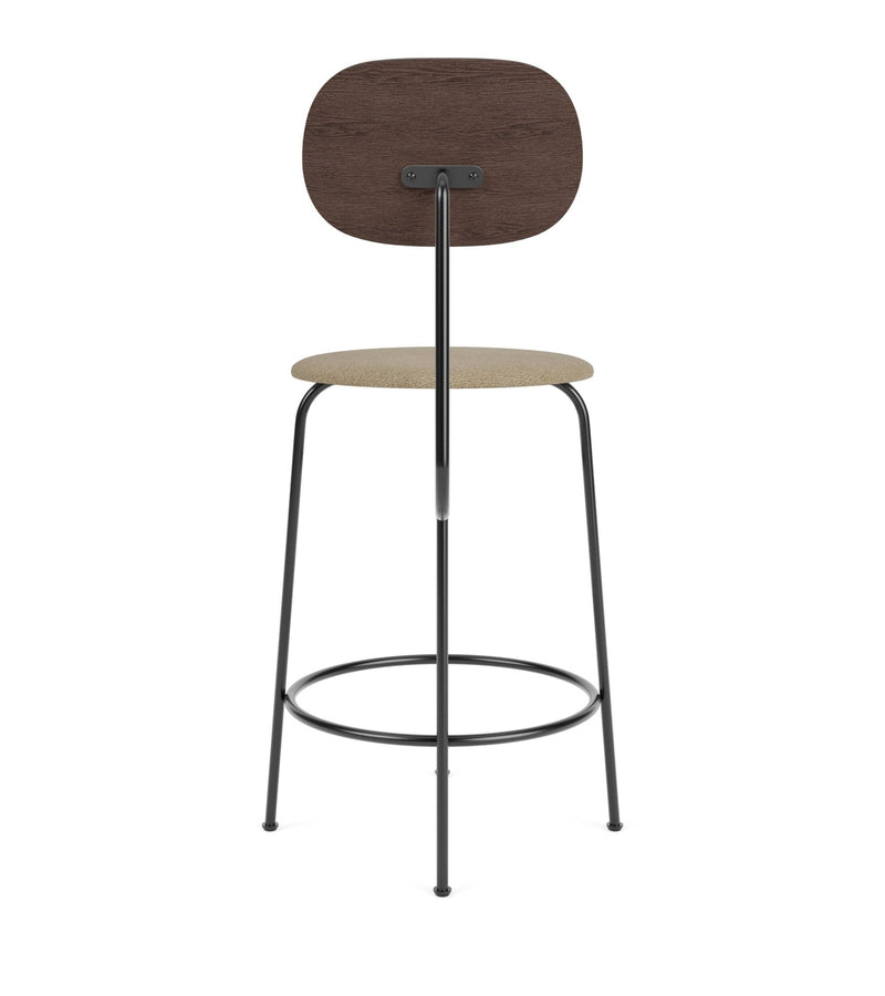 Afteroom Counter Chair Plus - Upholstered Seat - Audo Copenhagen - Stools + Benches + Ottomans - Natural Oak/ Audo Boucle - Gold 06 - HORNE